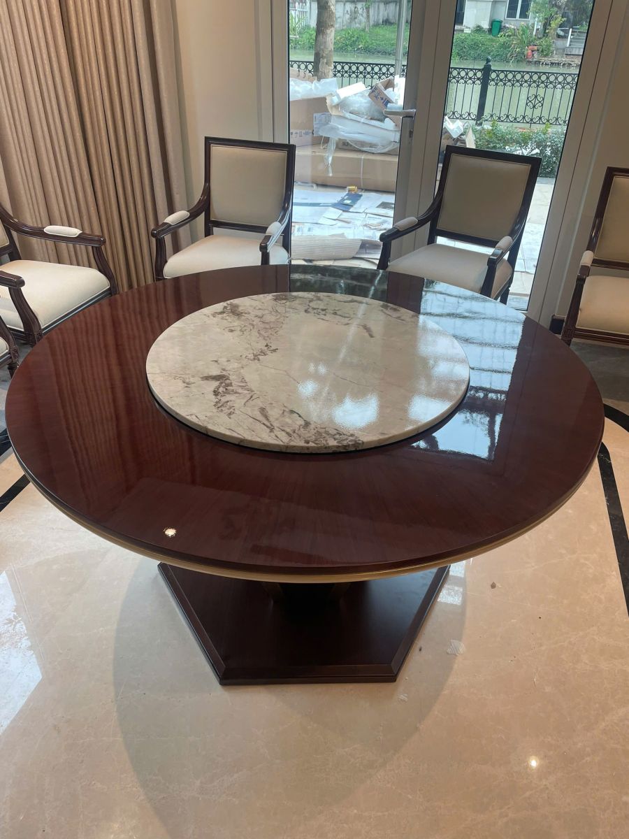 BẢO VỆ NỘI THẤT CAO CẤP TẠI VINHOMES RIVERSIDE: DÁN PPF TPU 6.5MIL CHO BÀN GỖ & ĐÁ MARBLE