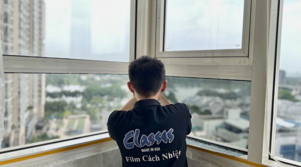 Dán phim cách nhiệt nhà kính tại chung cư Saigon Pearl